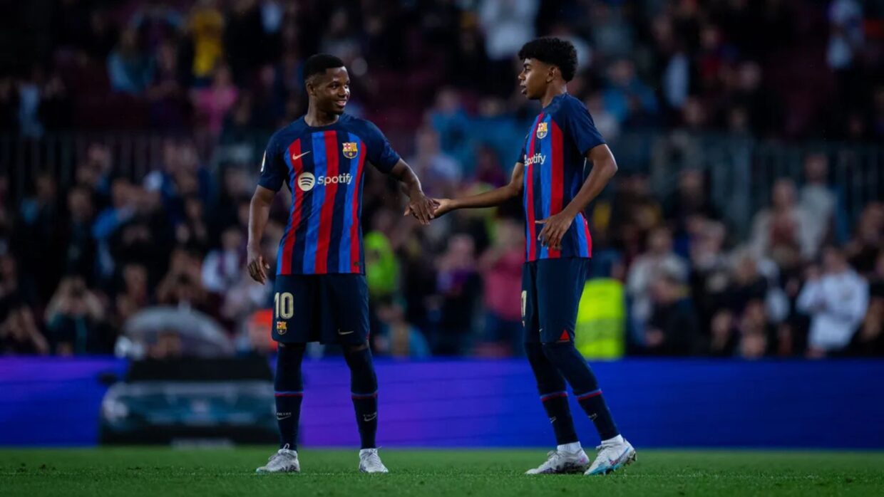 Lamine Yamal en su debut