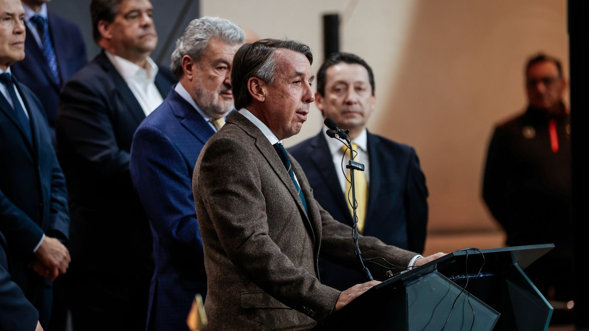 Emilio Azcárraga durante la ceremonia del primer aniversario del Club América en la Bolsa Mexicana de Valores. (X: ClubAmerica)
