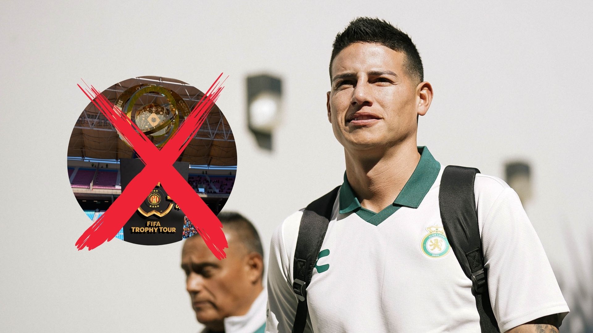 James Rodríguez vistiendo los colores de Club León (X: @clubleonyfc y @FIFAcom)