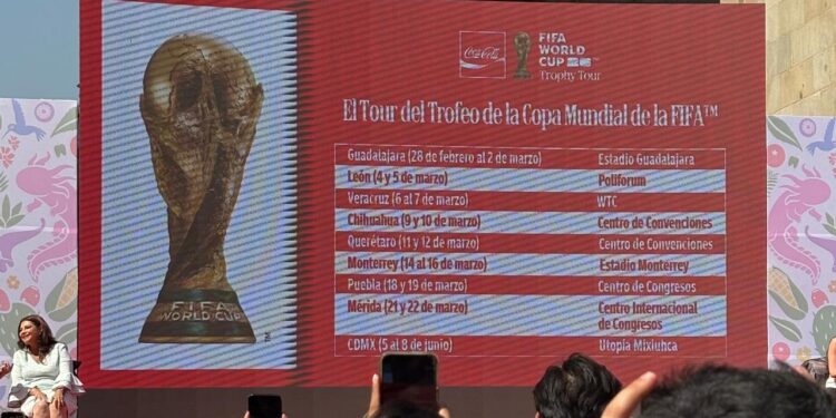 Anuncian la histórica gira del Trofeo de la Copa Mundial por México