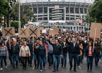 La "Mega Reta" busca impedir la reinaguración del Estadio Azteca en el encuentro amistoso entre México y Portugal