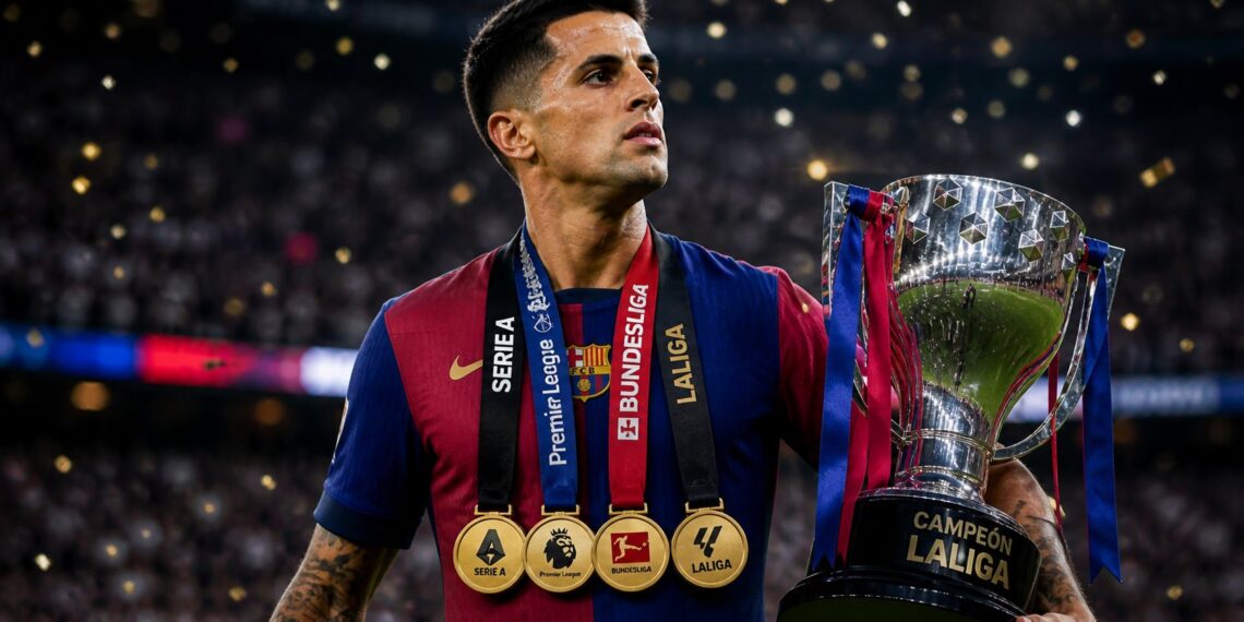 João Cancelo va por su cuarta liga